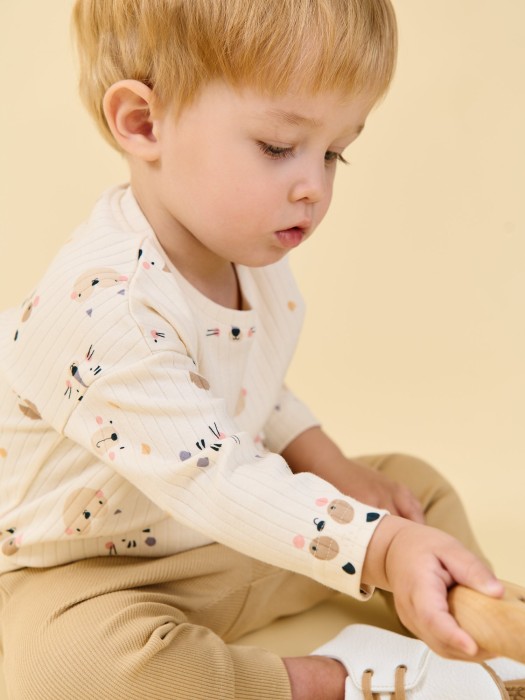 лонгслив "веселые мордашки" 0+ фотография