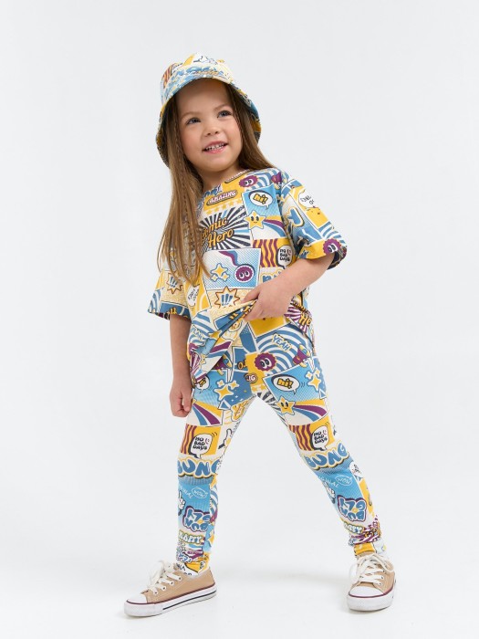 лосины "comic hero" от бренда bungly вид слева