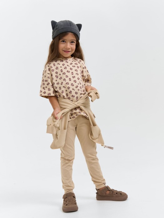 лосины с манжетой "крем-брюле" из россии вид сбоку