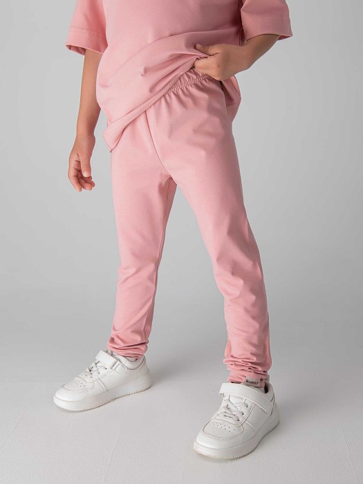 лосины с манжетой "персик" из россии вид сбоку