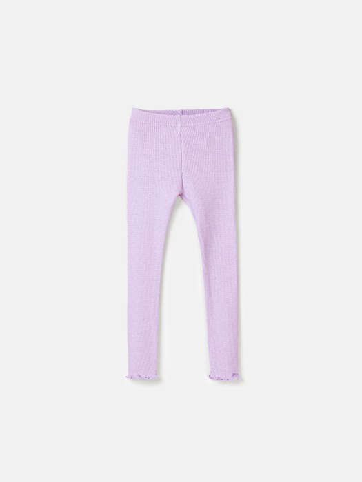 лосины с волнистым краем "лаванда" с начесом фотография