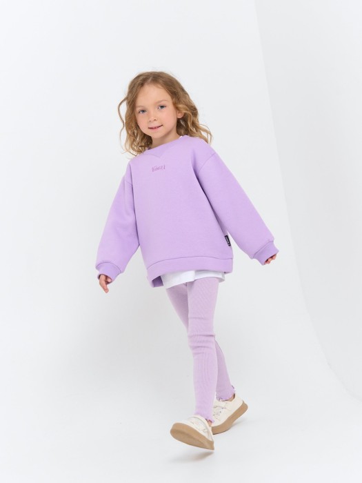 лосины с волнистым краем "лаванда" с начесом по цене 1039 руб вид справа