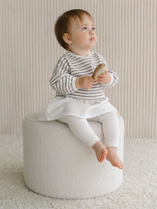 лосины "сливки" 0+ из россии вид сбоку