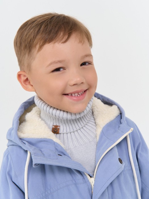 манишка хлопковая "серебро" от бренда bungly вид слева