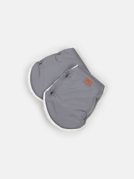 муфты-варежки "графит" 0+ от бренда bungly вид слева