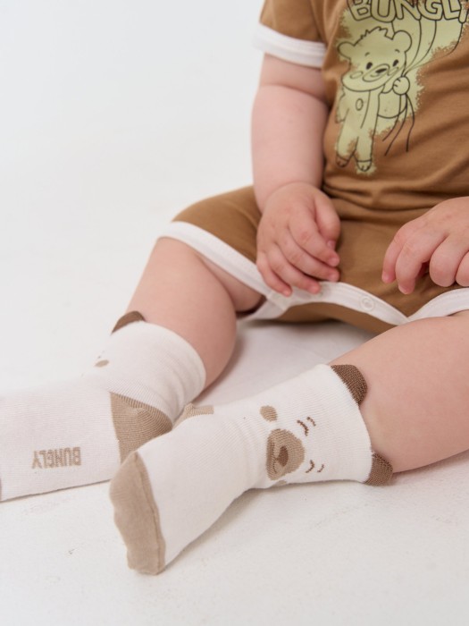 носки "бангли мишка" 0+ из проверенных материалов спереди