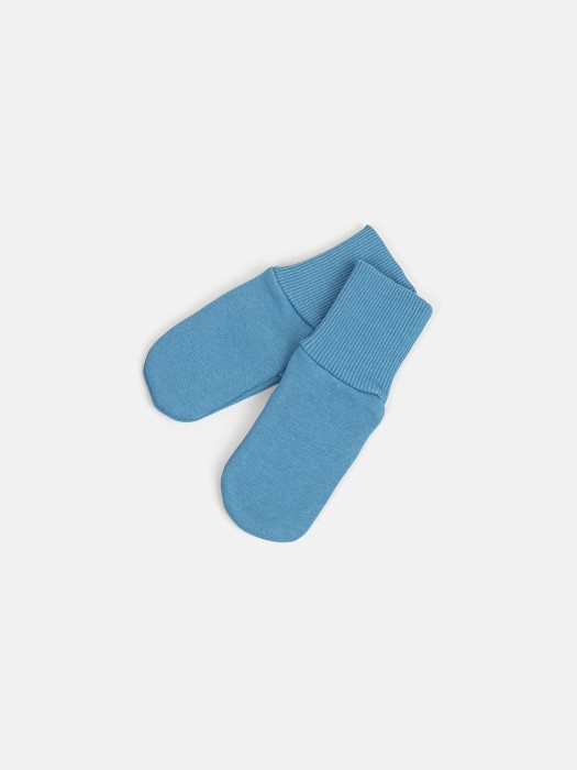 носки из футера "деним" от бренда bungly вид слева