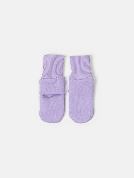 носки из футера "лаванда" от бренда bungly вид слева