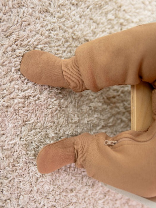 носочки из футера "песок" 0+ из россии вид сбоку