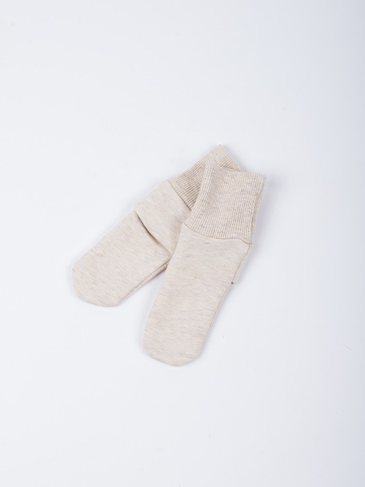 носочки из футера "ванильный пудинг" 0+ фотография