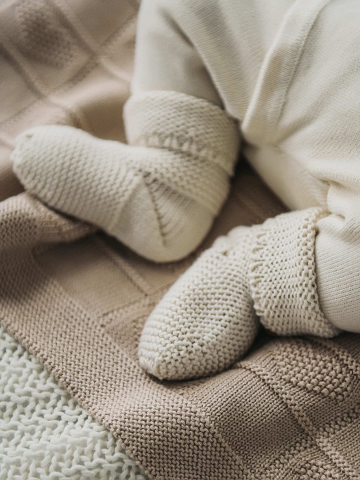 носочки вязаные "тофу" 0+ фотография