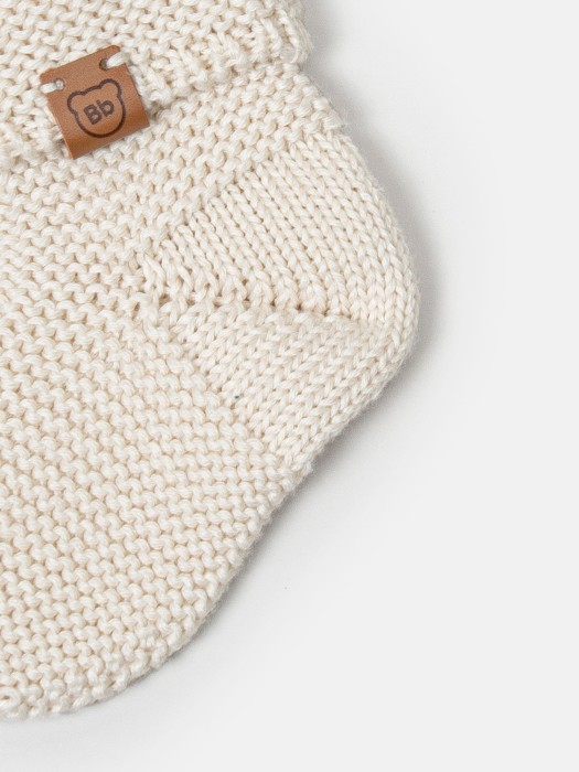 носочки вязаные "тофу" 0+ по цене 559 руб вид справа