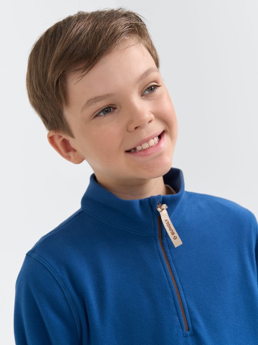 олимпийка флисовая "деним" 7+ из россии вид сбоку