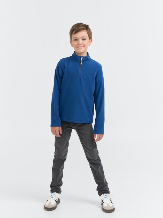 олимпийка флисовая "деним" 7+ из денима спереди