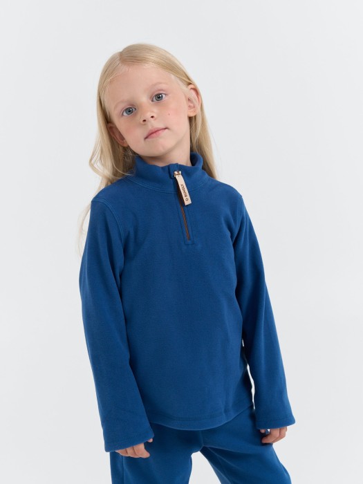 олимпийка флисовая "деним" от бренда bungly вид слева