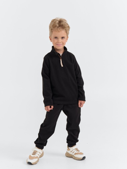 олимпийка флисовая "уголь" из флиса спереди