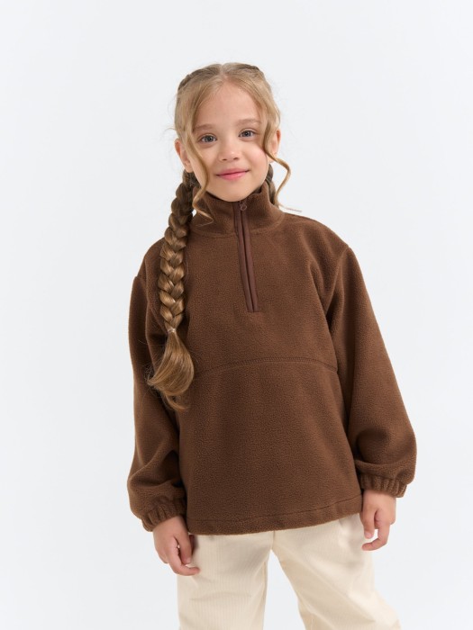 олимпийка "шоколад" утепленная от бренда bungly вид слева