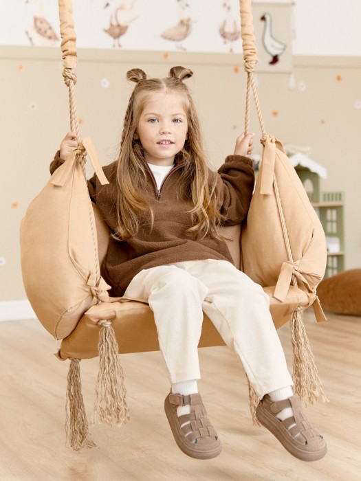 олимпийка "шоколад" утепленная активного стиля с лицевой стороны