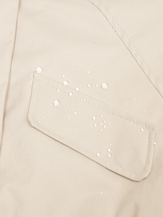 парка демисезонная "беж" 7+ из россии вид сбоку