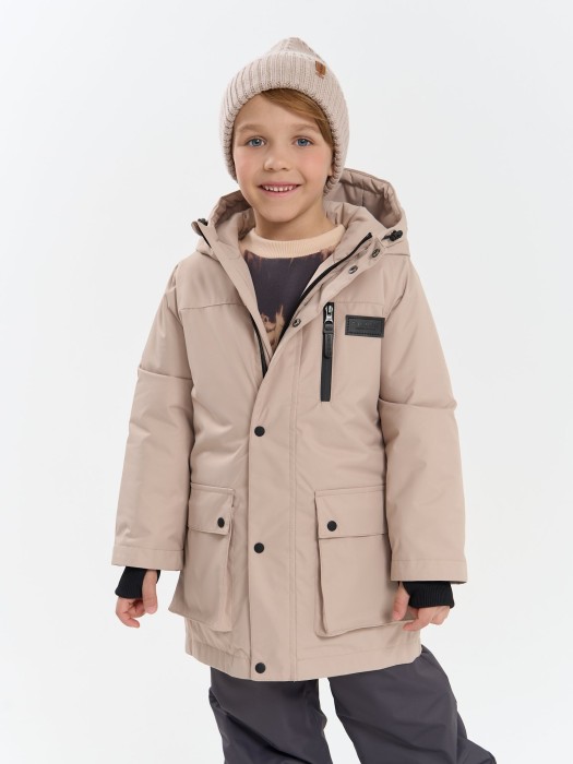 парка демисезонная "беж" фотография