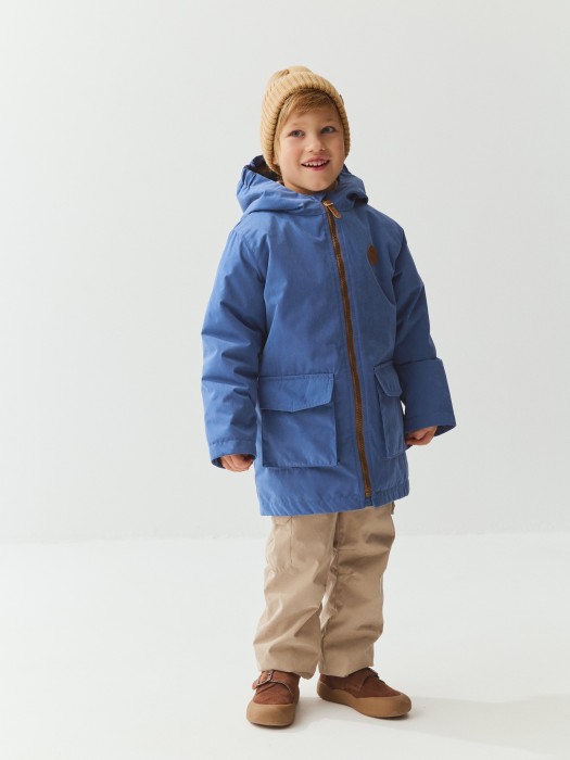 парка демисезонная "деним" фотография