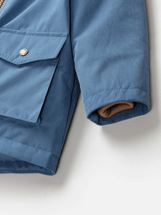 парка демисезонная "деним" из россии вид сбоку