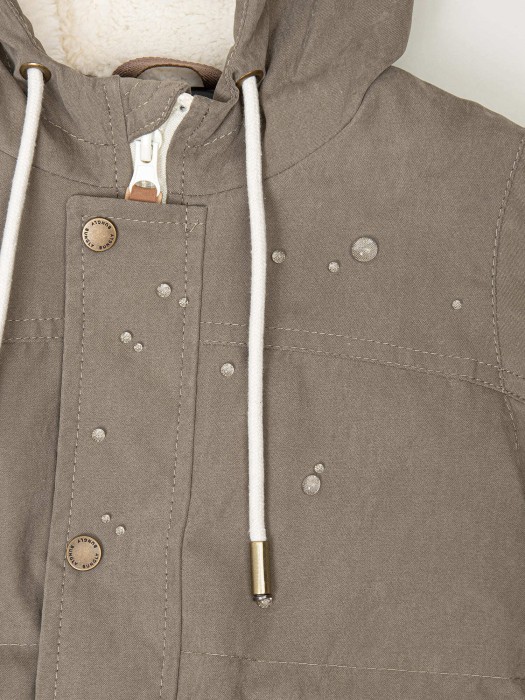 парка демисезонная на меху "мокко" по цене 4409 руб вид справа