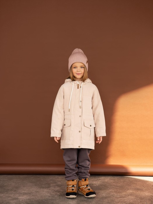 парка демисезонная на меху "сафари" фотография