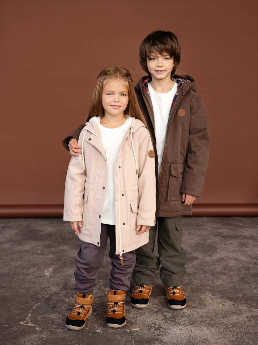 парка демисезонная на меху "сафари" из россии вид сбоку