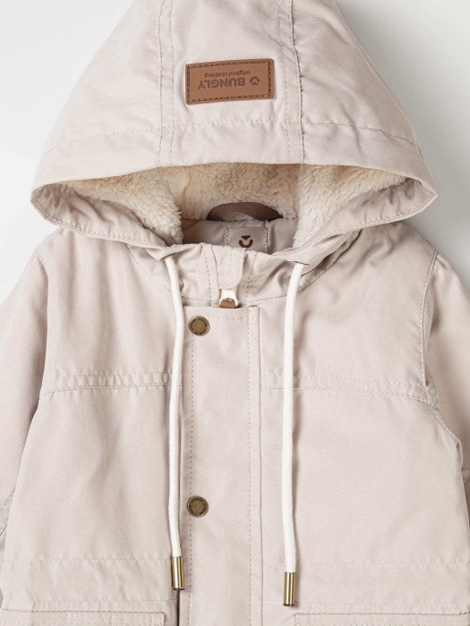 парка демисезонная на меху "сафари" из проверенных материалов спереди