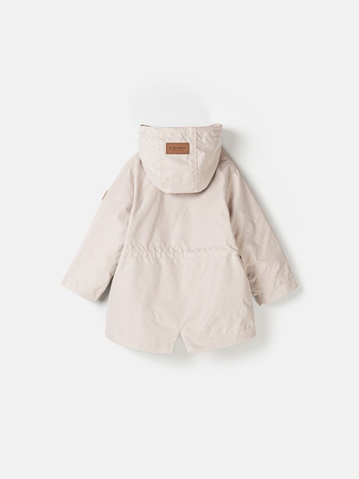 парка демисезонная на меху "сафари" от 1 до 3 лет с изнаночной стороны