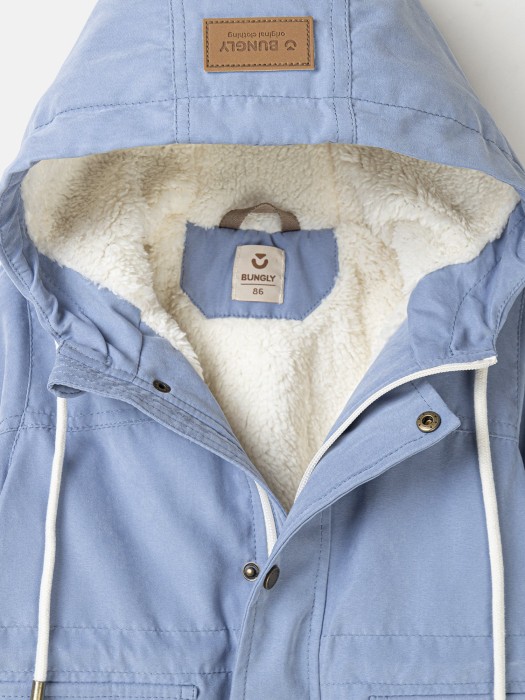 парка демисезонная на меху "светлый джинс" по цене 6799 руб вид справа
