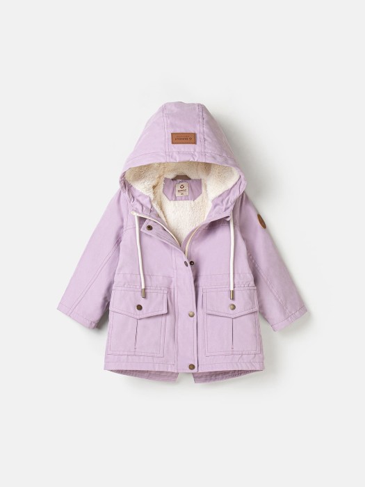 парка демисезонная на меху "вереск" фотография