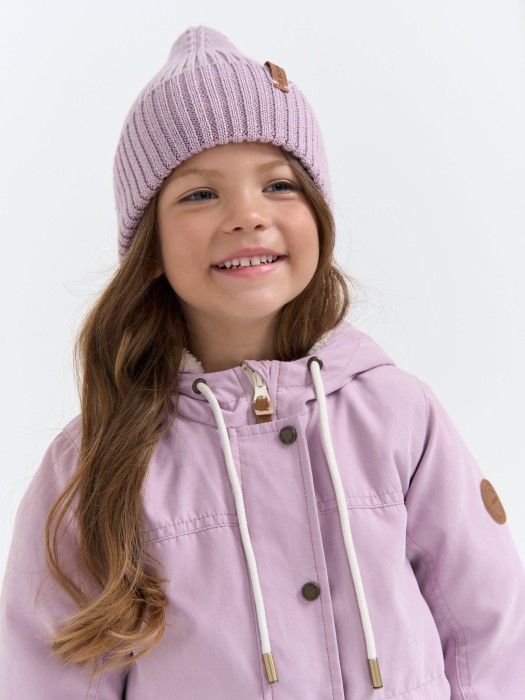 парка демисезонная на меху "вереск" из россии вид сбоку