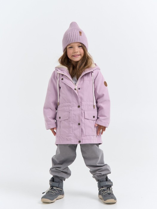 парка демисезонная на меху "вереск" из проверенных материалов спереди