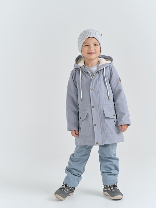 парка демисезонная на меху "жемчуг" из проверенных материалов спереди