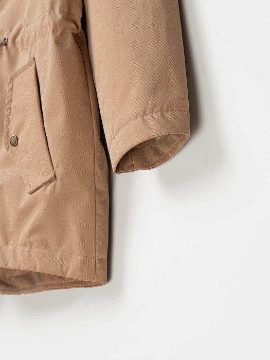 парка демисезонная "песок" 7+ по цене 5109 руб вид справа