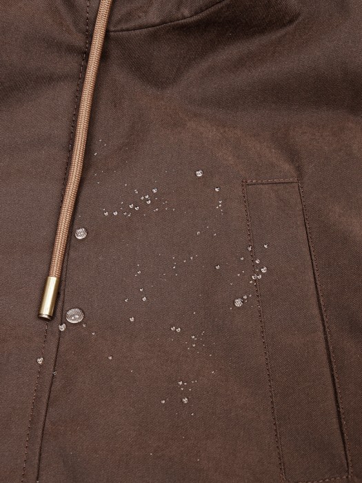 парка демисезонная "шоколад" 7+ из россии вид сбоку