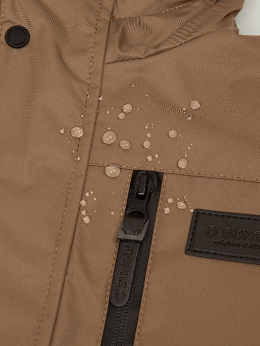 парка демисезонная "шоколад" из россии вид сбоку