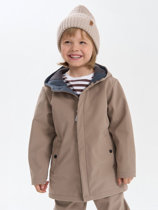 парка softshell демисезонная "кокос" фотография