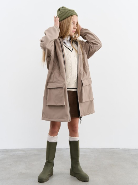 парка softshell "кокос" удлиненная 7+ фотография