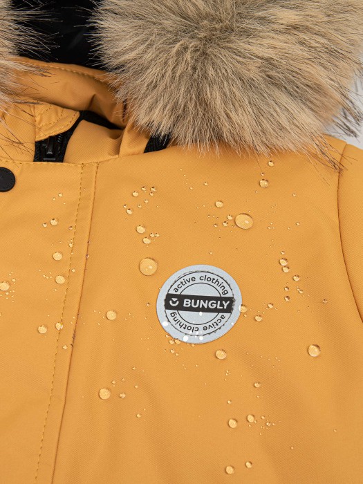 парка зимняя "горчица" по цене 4559 руб вид справа