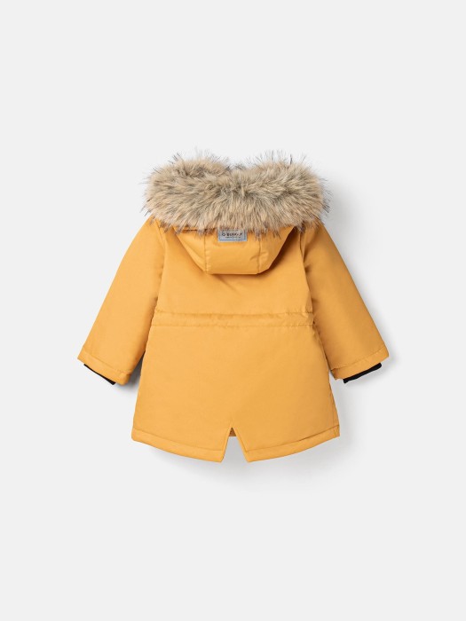 парка зимняя "горчица" из россии вид сбоку