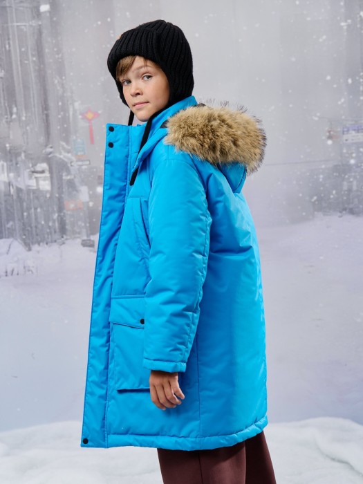 парка зимняя "лазурь" подростковая 7+ фотография