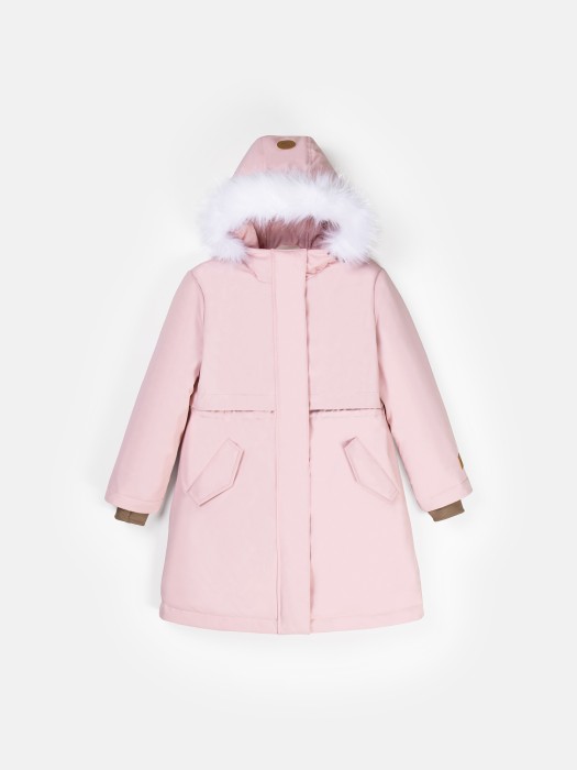 парка зимняя на меху "камелия" 7+ от бренда bungly вид слева