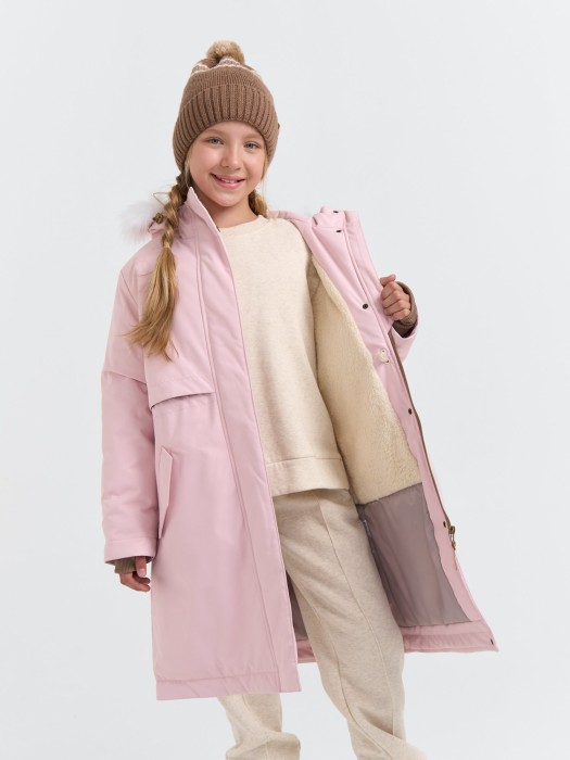 парка зимняя на меху "камелия" 7+ из проверенных материалов спереди