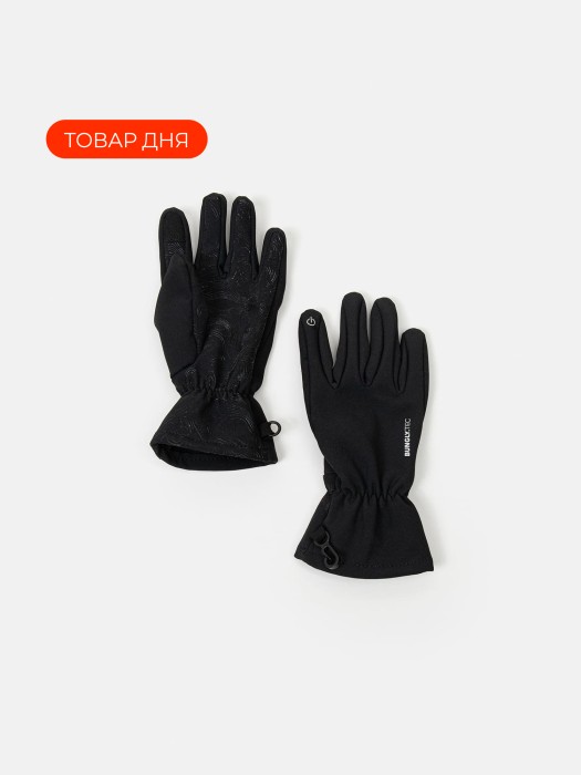 перчатки softshell "уголь" bungly tec 7+ фотография