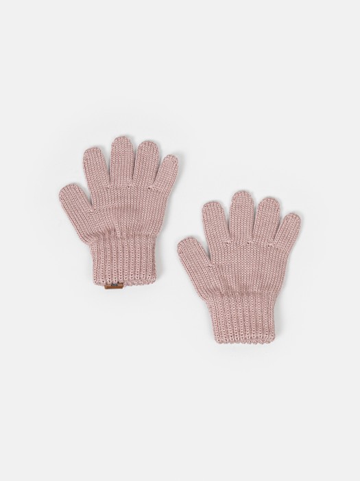 перчатки вязаные "пудра" по цене 649 руб вид справа