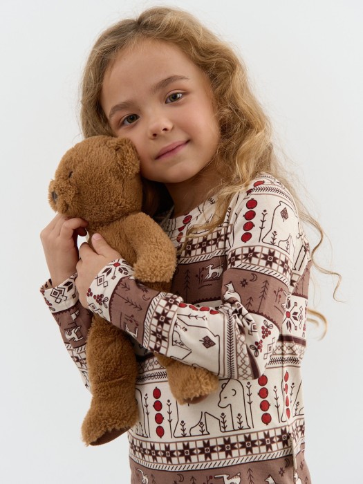 пижама "лесные сказки" от бренда bungly вид слева