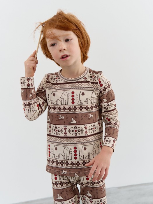 пижама "лесные сказки" из проверенных материалов спереди